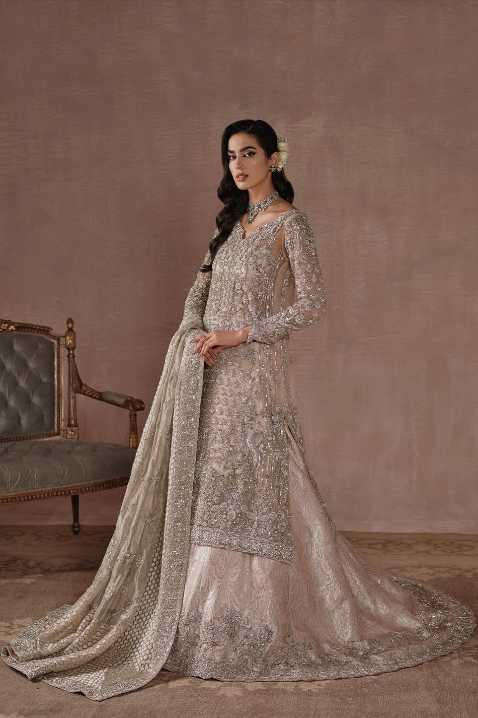 Silvery Ivory Reception - BRIDAL