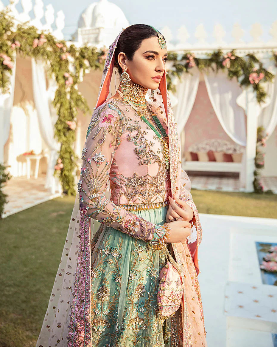 Joli Embroidered Net 3-Piece Suit WS-03