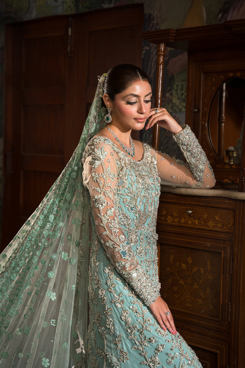 Reception Bridal Gown and Veil - BRIDAL